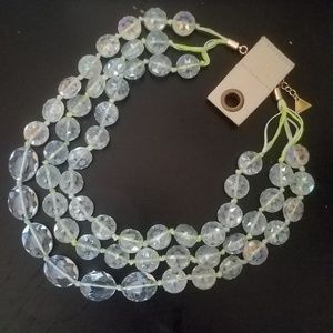 ♡Anthropologie 3 strand necklace. Glass beads♡